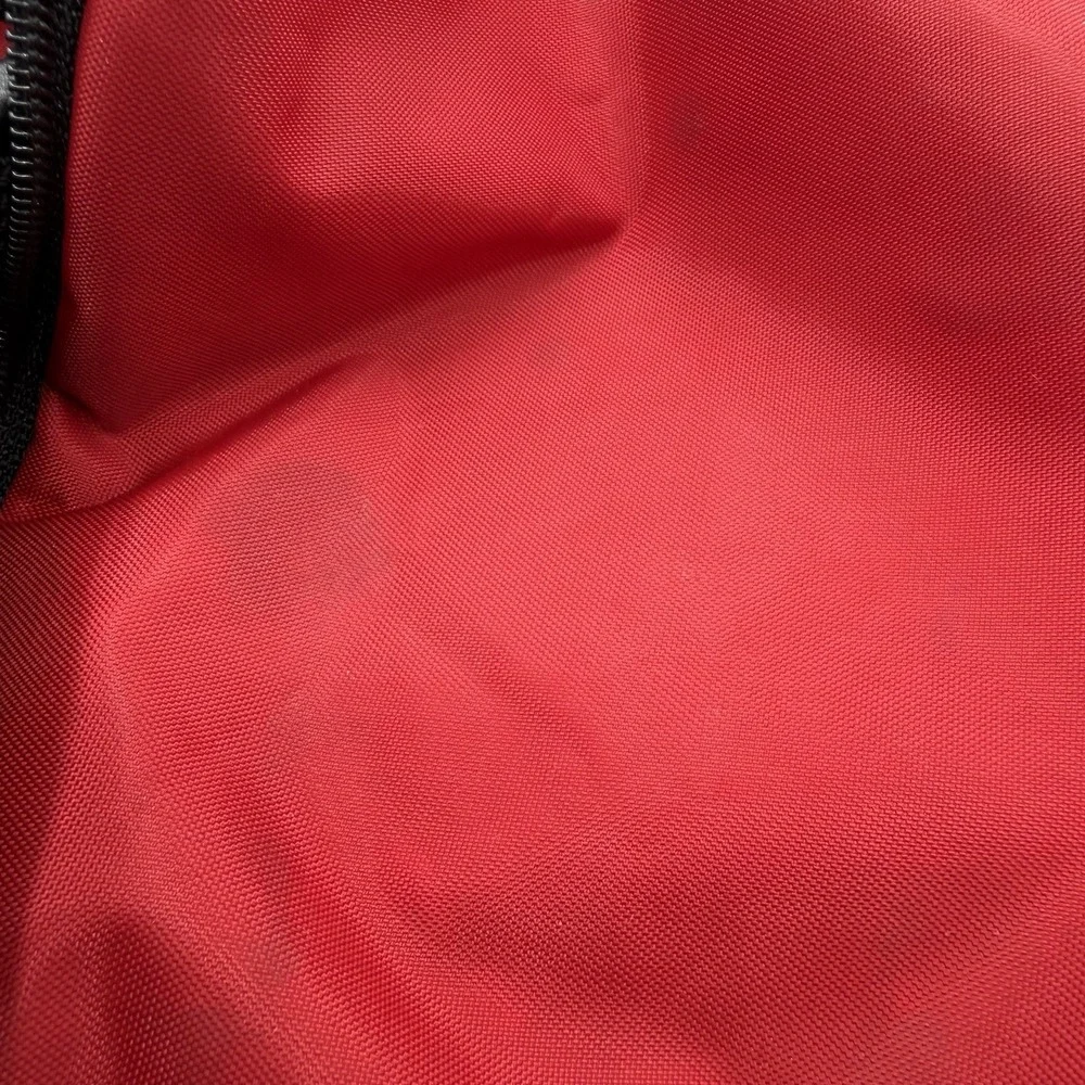 Rare Vintage 90s NIKE Duffle Bag Red Black Spellout Swoosh Retro Gym Travel